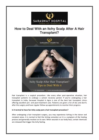 how to deal with an itchy scalp after a hair