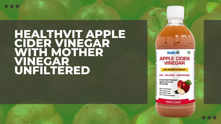 healthvit apple cider vinegar with mother vinegar