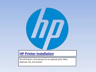 HP Printer Installation ( 1.855.209.4888)