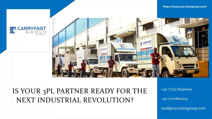is your 3pl partner ready for the next industrial revolution