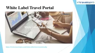 White Label Travel Portal