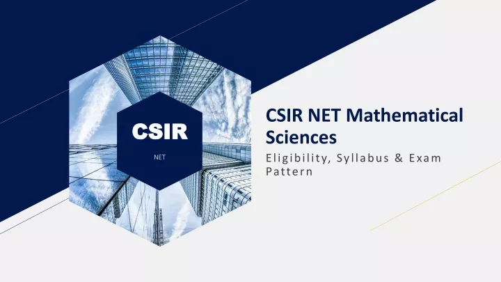 csir net mathematical sciences