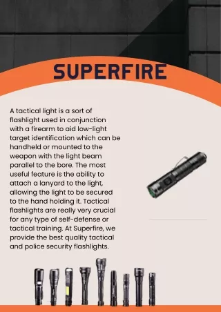 Best Tactical Flashlights For you -  Supfire