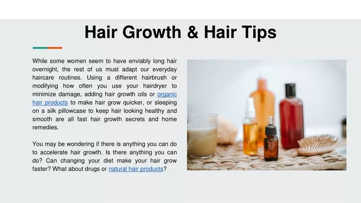 hair growth hair tips