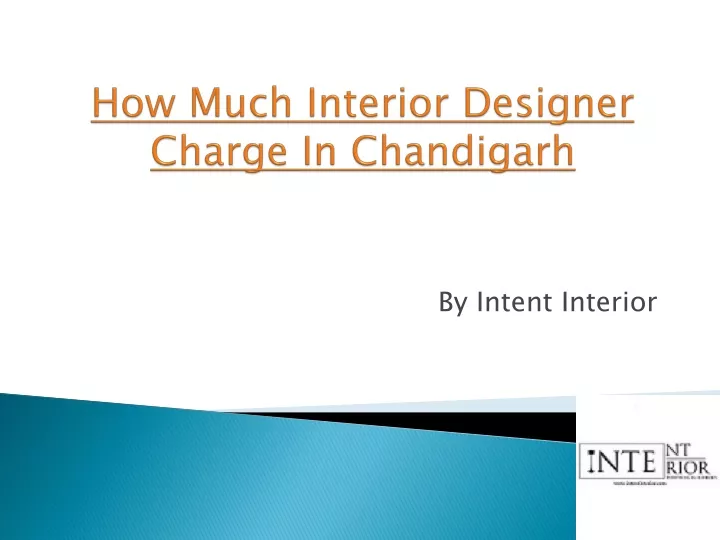 how much interior designer charge in chandigarh