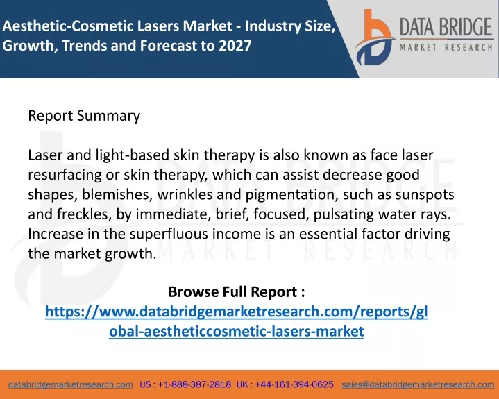 aesthetic cosmetic lasers market industry size