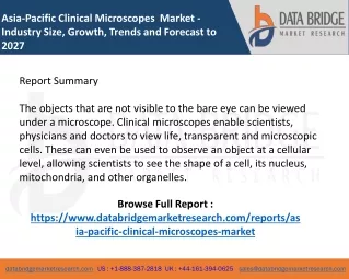 Asia-Pacific Clinical Microscopes  Market
