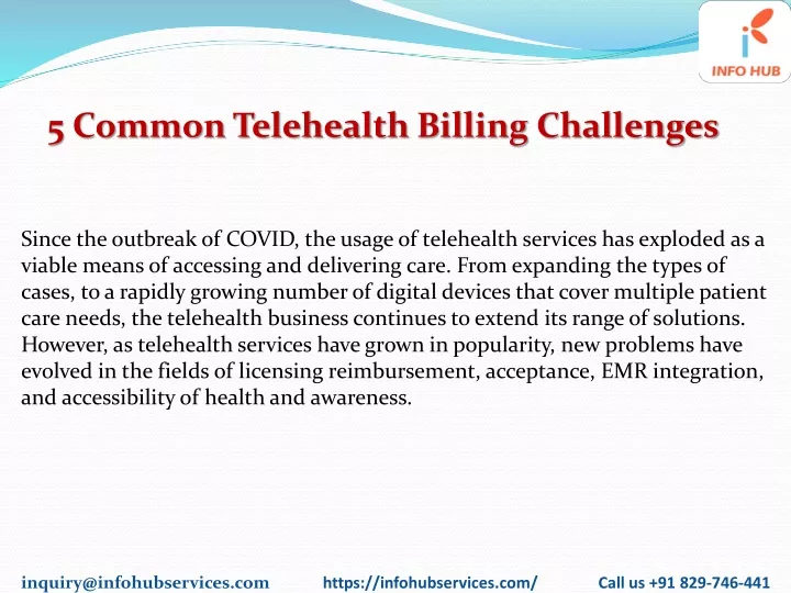5 common telehealth billing challenges