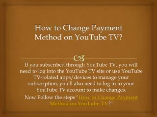 how to change payment method on youtube tv