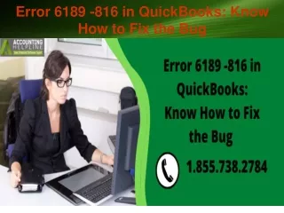 error 6189 816 in quickbooks know how to fix the bug
