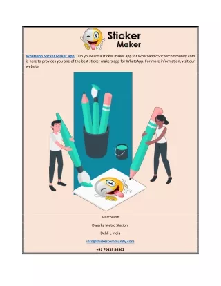 Whatsapp Sticker Maker App | Stickercommunity.com