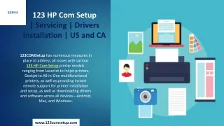 123 hp com setup servicing drivers installation