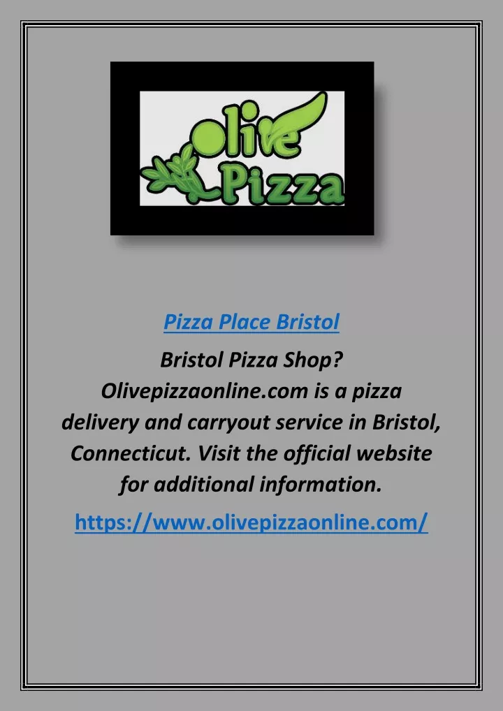 pizza place bristol