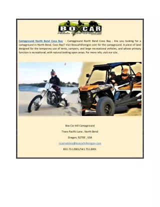 Campground North Bend Coos Bay | Boxcarhilloregon.com