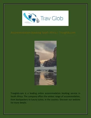 Accommodation Booking South Africa  Travglob