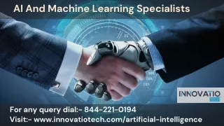 AI And Machine Learning Specialists | Best IT Company USA - Innovatio Tech