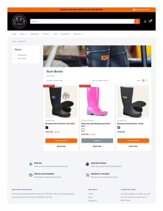 Gum Boots for Men and Women Online | Work Boots Direct