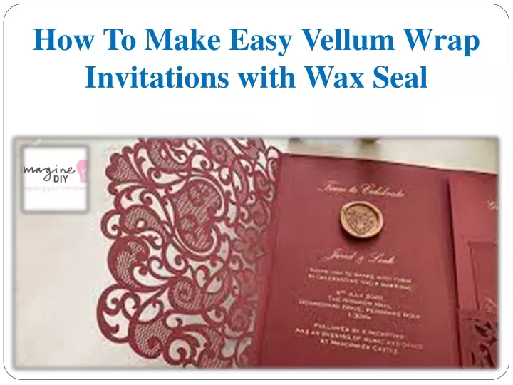 how to make easy vellum wrap invitations with