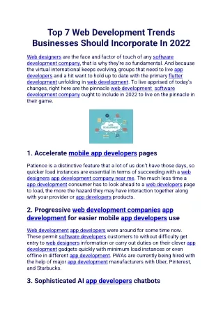top 7 web development trends businesses should