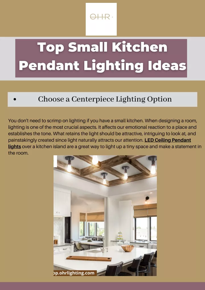 choose a centerpiece lighting option