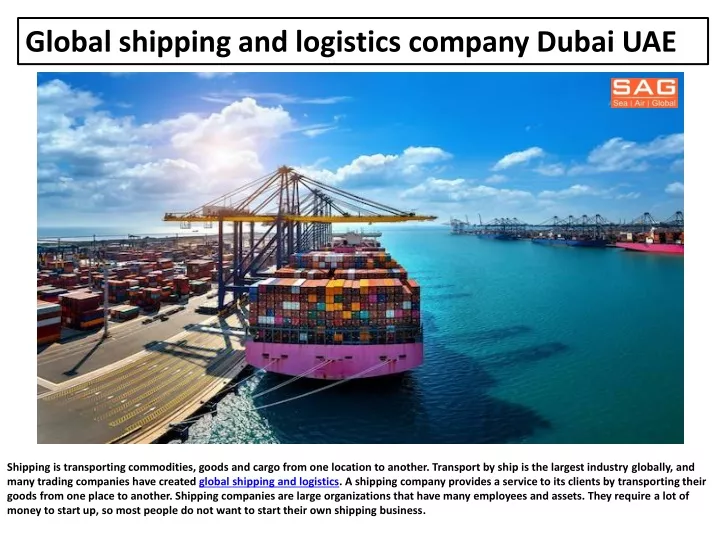 global shipping and logistics company dubai uae