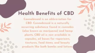 Health Benefits of CBD | PCR Hemp Wholesale