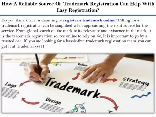 how a reliable source of trademark registration