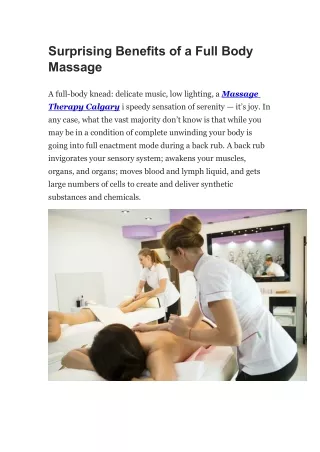 Surprising Benefits of a Full Body Massage-converted