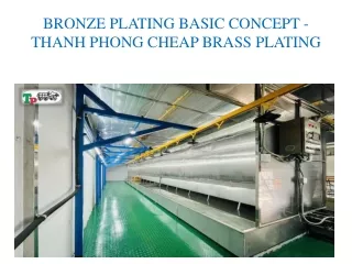 bronze plating basic concept thanh phong cheap