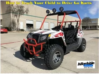 how to teach your child to drive go karts