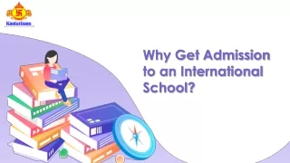 why get admission to an international school