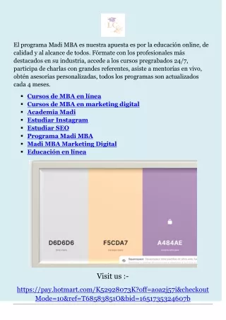 el programa madi mba es nuestra apuesta