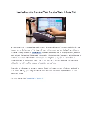 how to increase sales at your point of sale