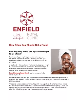 How Often You Should Get a Facial