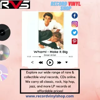 Wham! ‎– Make It Big Vinyl Record