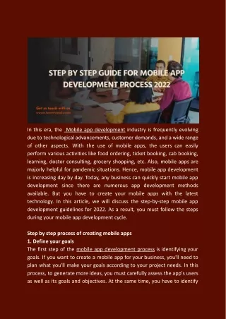 in this era the mobile app development industry