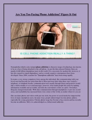 are you too facing phone addiction figure it out