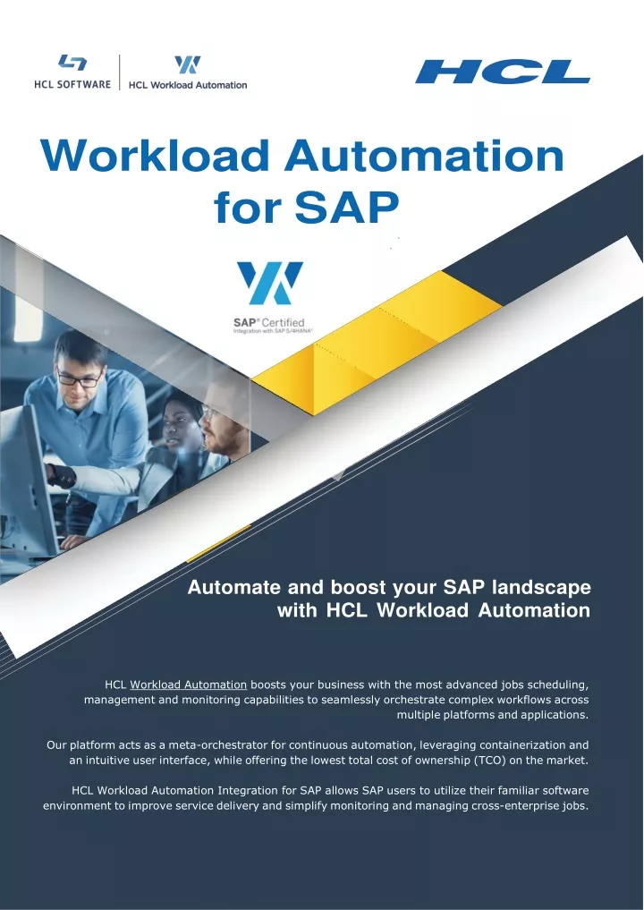 workload automation for sap
