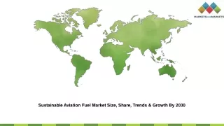 Sustainable Aviation Fuel Market Size, Share, Trends & Growth By 2030