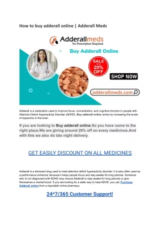 How to buy adderall online _ Adderall Meds