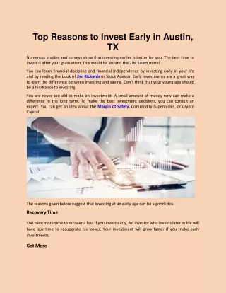 Top Reasons to Invest Early in Austin (1)