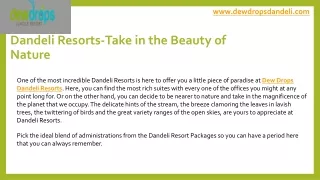 Dandeli Resorts | Resorts in Dandeli | Best Resorts in Dandeli