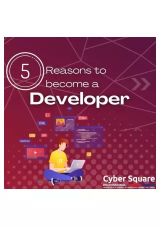 Reasons to become a developer