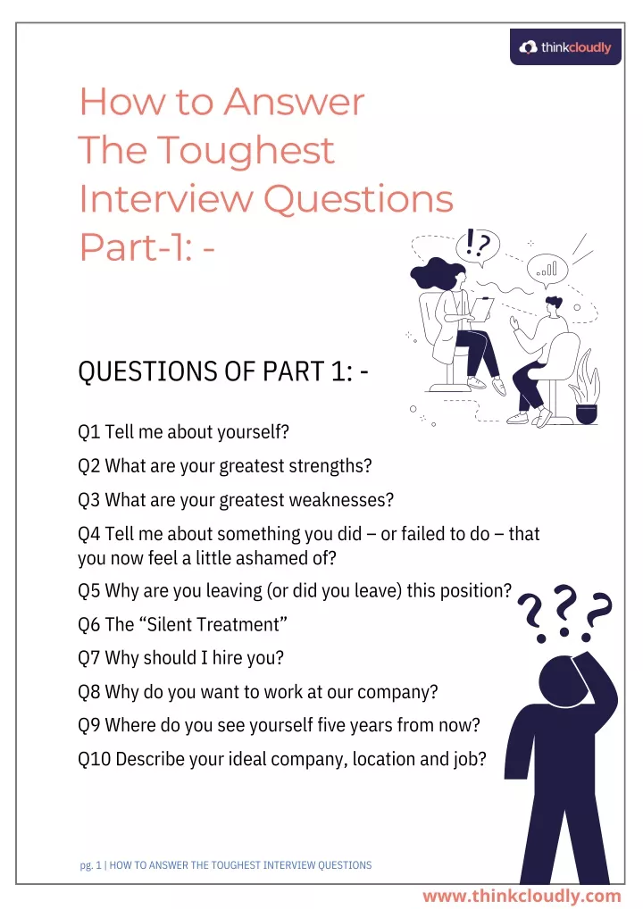 PPT - How To Answer The Toughest Interview Questions PowerPoint ...