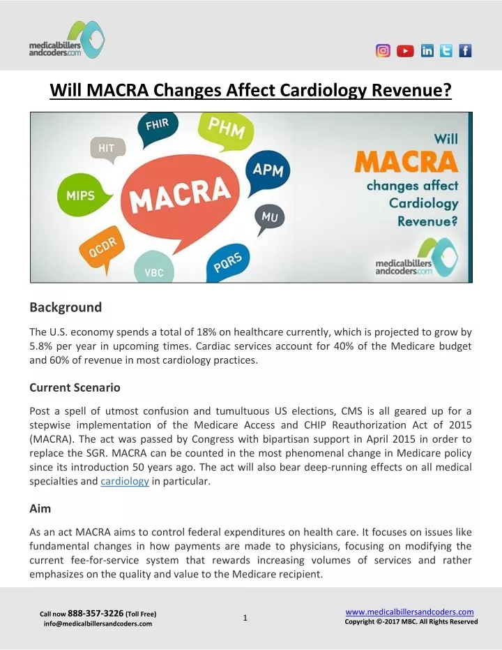 will macra changes affect cardiology revenue