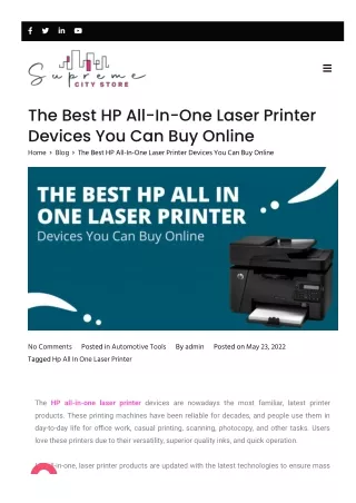Best HP All-In-One Laser Printer Devices