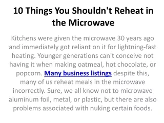 10 things you shouldn t reheat in the microwave