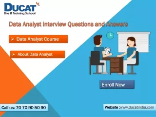 data analyst interview questions and answers
