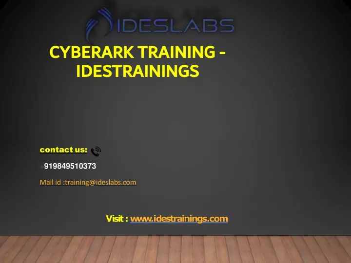 cyberark training idestrainings