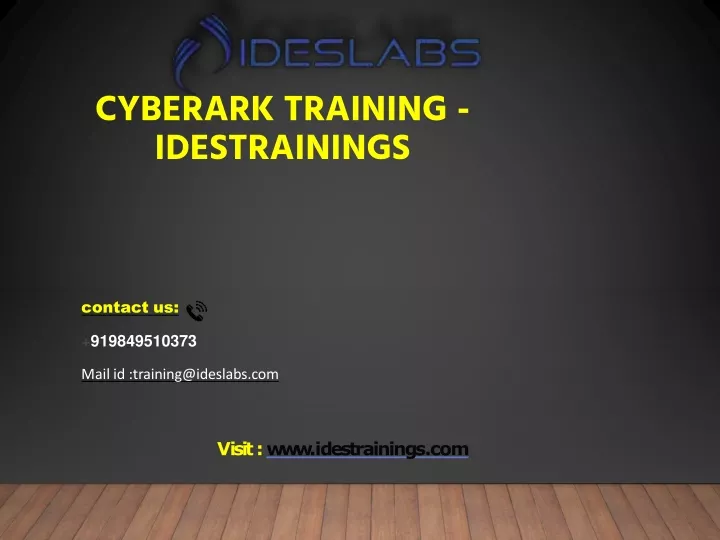 cyberark training idestrainings